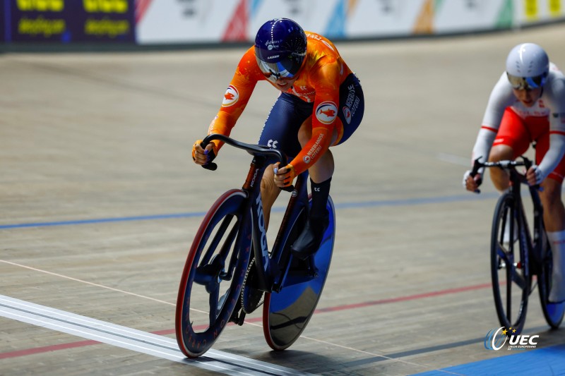 2025 UEC Track Elite European Championships - Zolder  - Day3 - 14/02/2025 - Women?s Omnium - Scratch - Lorena Wiebes (NED) - photo Roberto Bettini/SprintCyclingAgency?2025